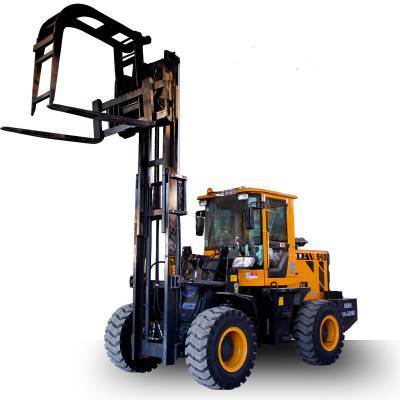 江西产5吨越野叉车 双轮胎、四驱与铲斗多路阀的优势解析